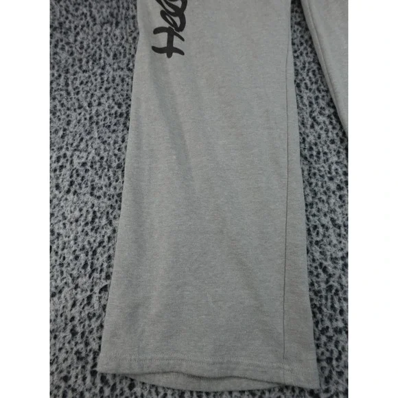 Hello Kitty Sanrio Gray Wide Leg Sweatpants Glitter Apple Graphic Womens Medium - Picture 5 of 9